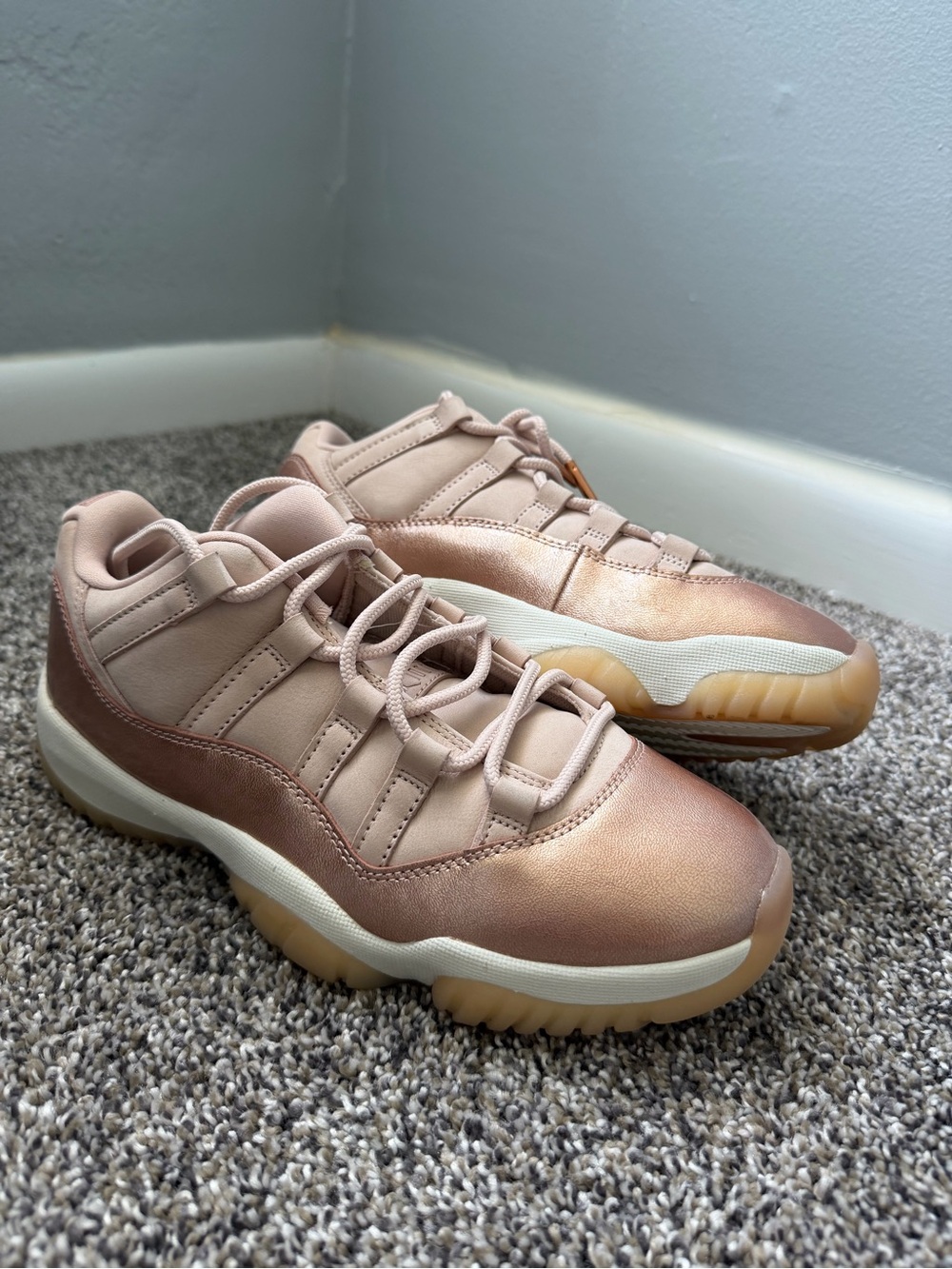 Nike Air Jordan 11 Retro Low in the "Rose Gold"